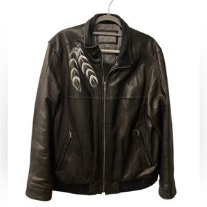 Apt9 lambskin leather large  jacket